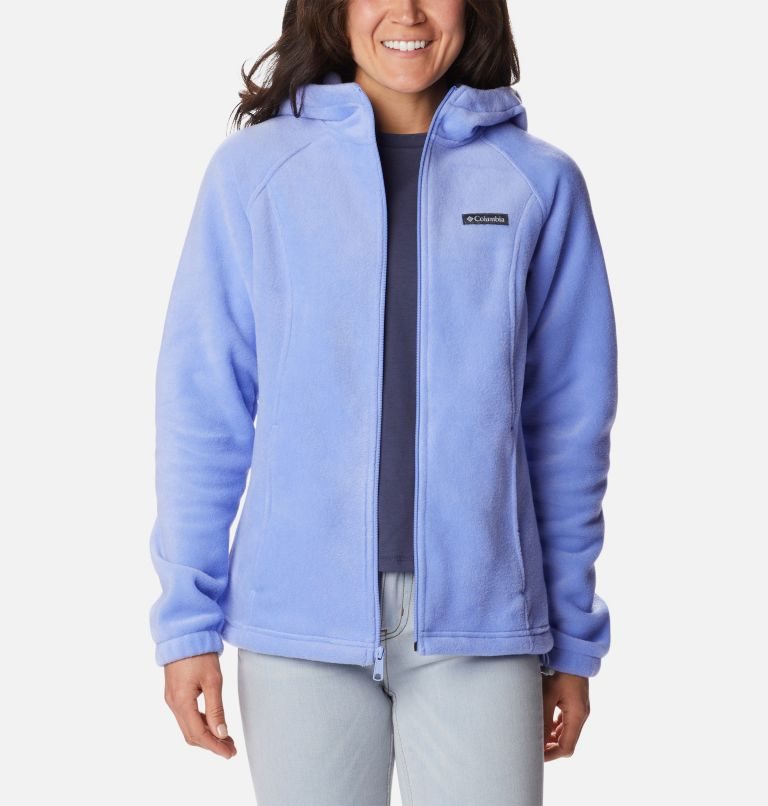 Women's Columbia Benton Springs Full Zip Fleece Jackets Light Blue | CA-A31L8