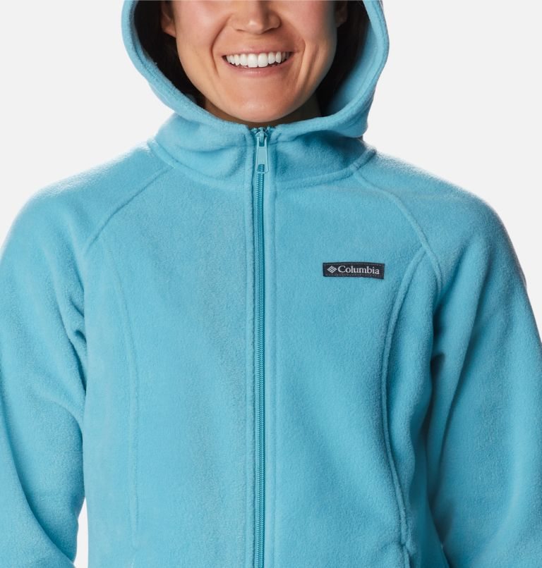 Women's Columbia Benton Springs Full Zip Fleece Jackets Turquoise | CA-J35A6