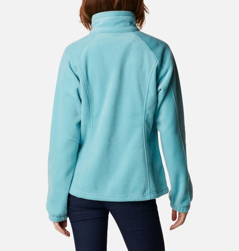 Women's Columbia Benton Springs Full Zip Fleece Jackets Turquoise | CA-JA043