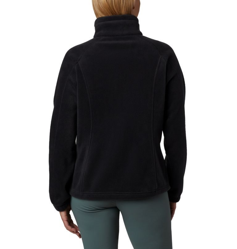 Women's Columbia Benton Springs Full Zip Fleece Jackets Black | CA-L105C