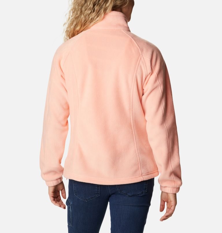 Women's Columbia Benton Springs Full Zip Fleece Jackets Coral | CA-LA6LC