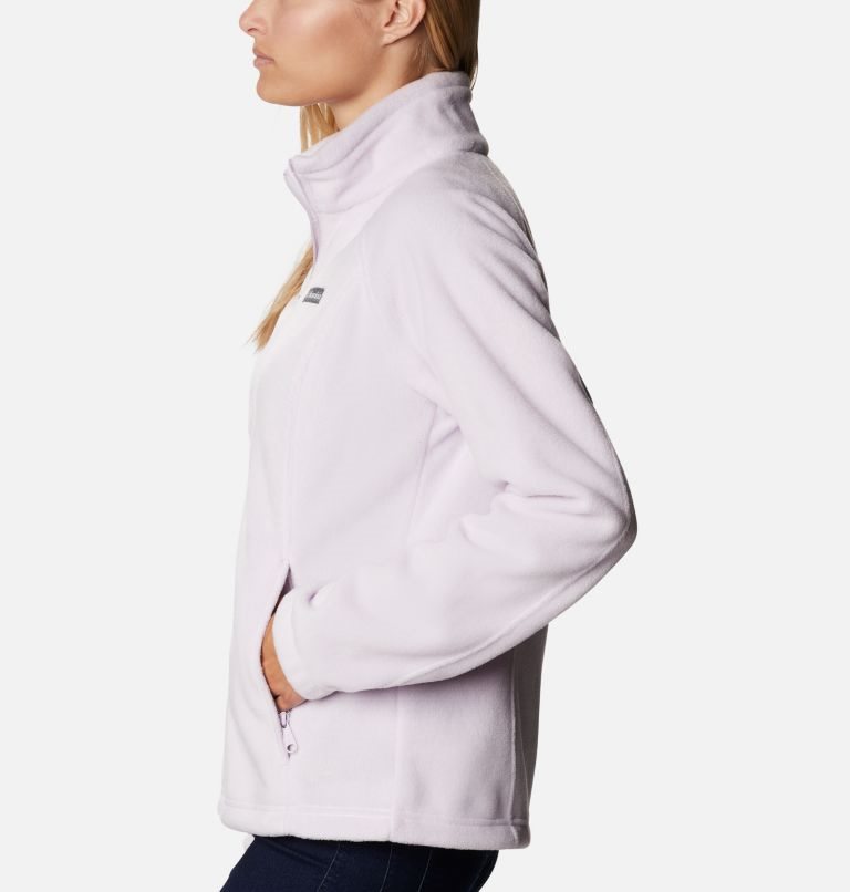 Women's Columbia Benton Springs Full Zip Fleece Jackets Pink | CA-Y061A