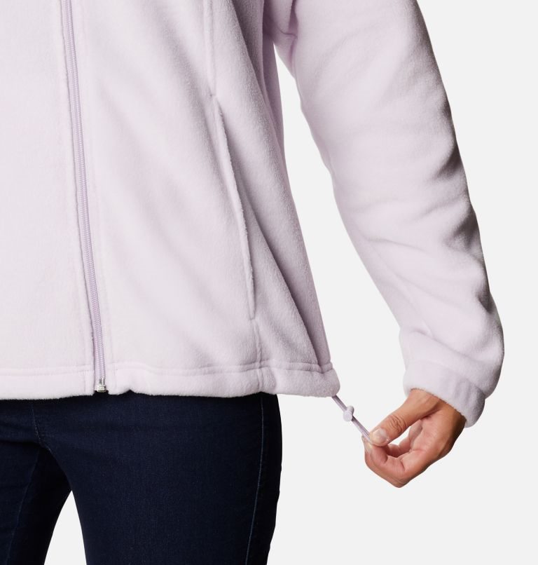 Women's Columbia Benton Springs Full Zip Fleece Jackets Pink | CA-Y061A