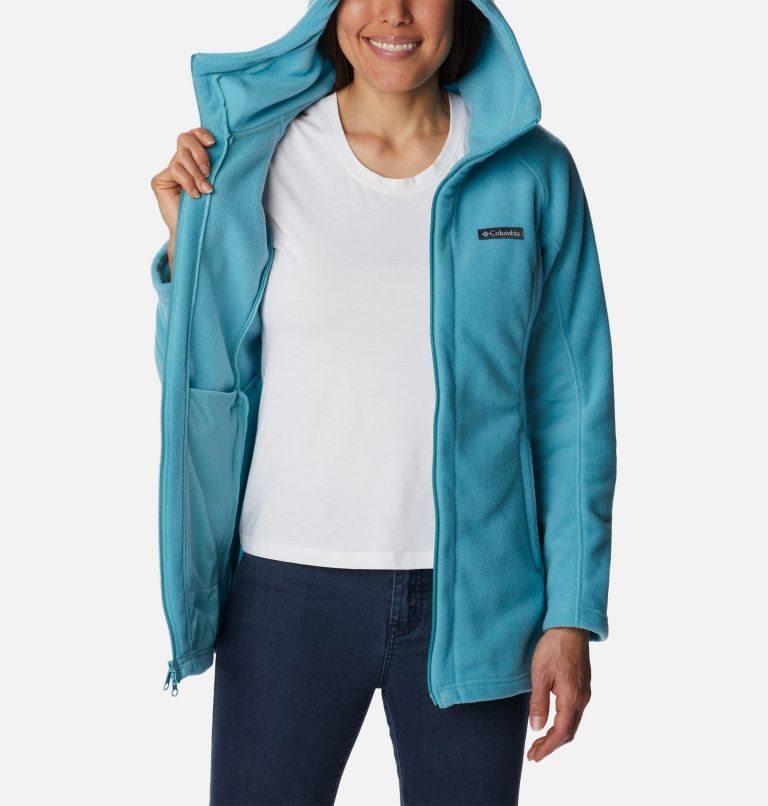 Women's Columbia Benton Springs II Long Fleece Jackets Turquoise | CA-ECA50