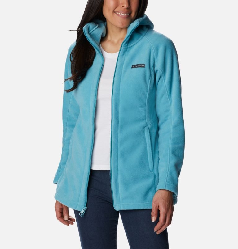 Women's Columbia Benton Springs II Long Fleece Jackets Turquoise | CA-ECA50