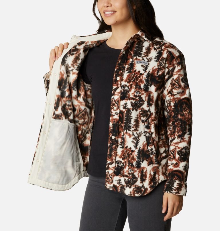 Women's Columbia Benton Springs Jackets Coffee | CA-U6A4L