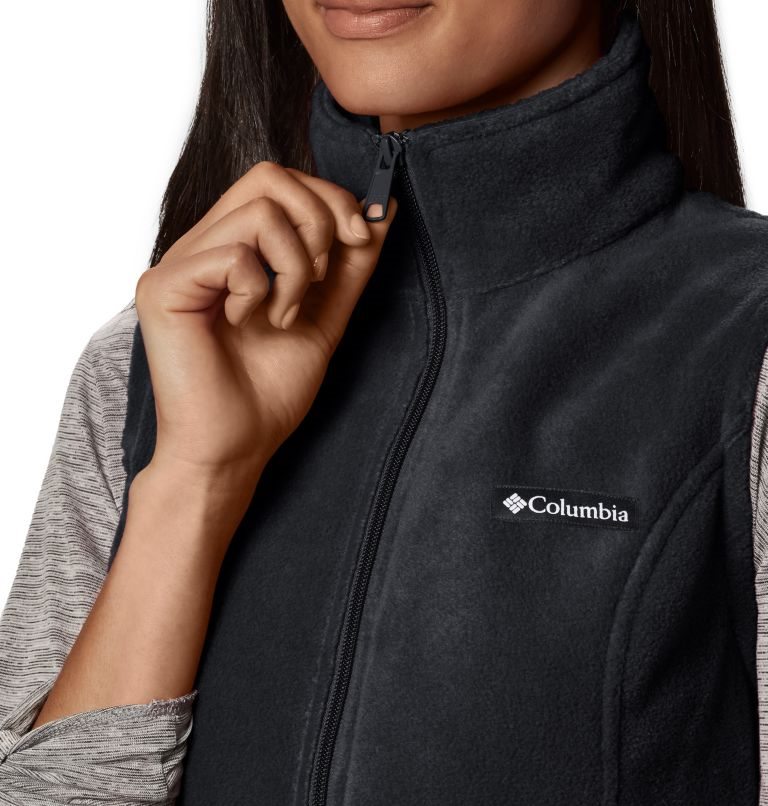 Women's Columbia Benton Springs Vest Black | CA-YC6A3