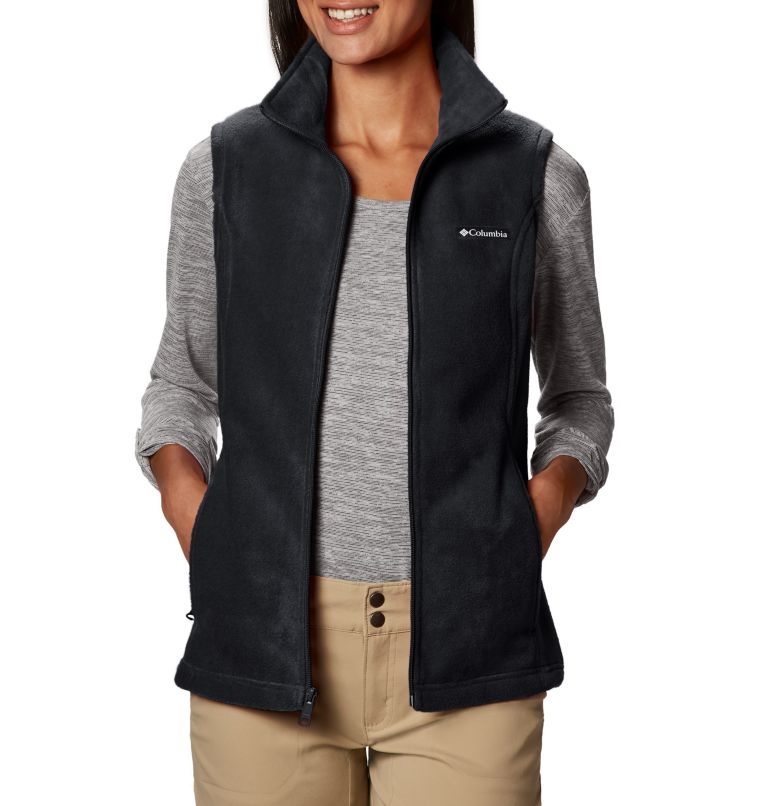 Women's Columbia Benton Springs Vest Black | CA-YC6A3