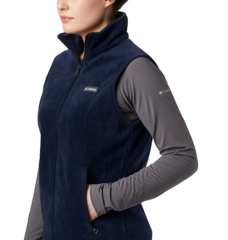 Women's Columbia Benton Springs Vest Navy | CA-E1085