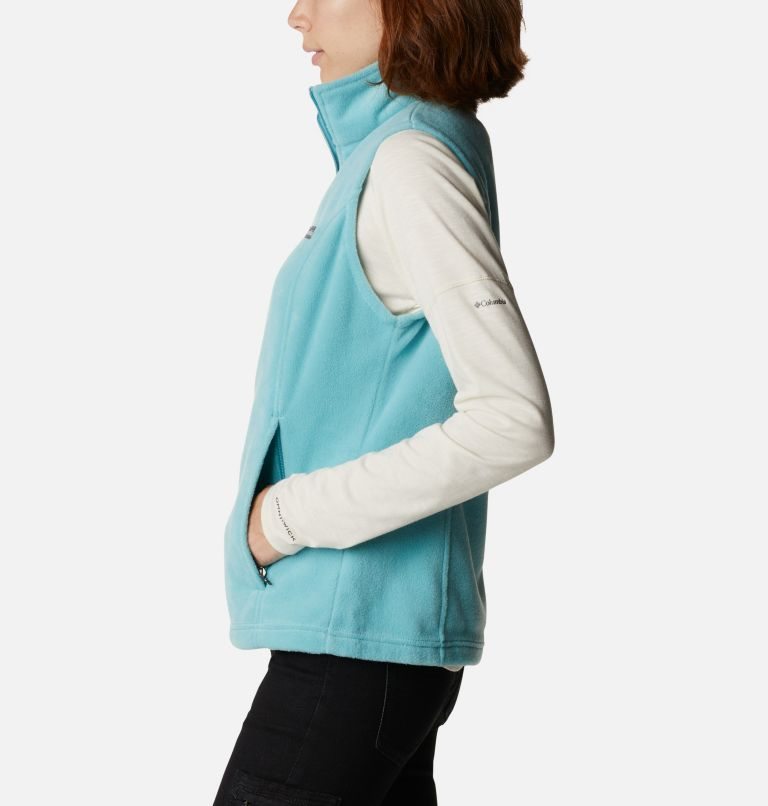 Women's Columbia Benton Springs Vest Turquoise | CA-VLA48