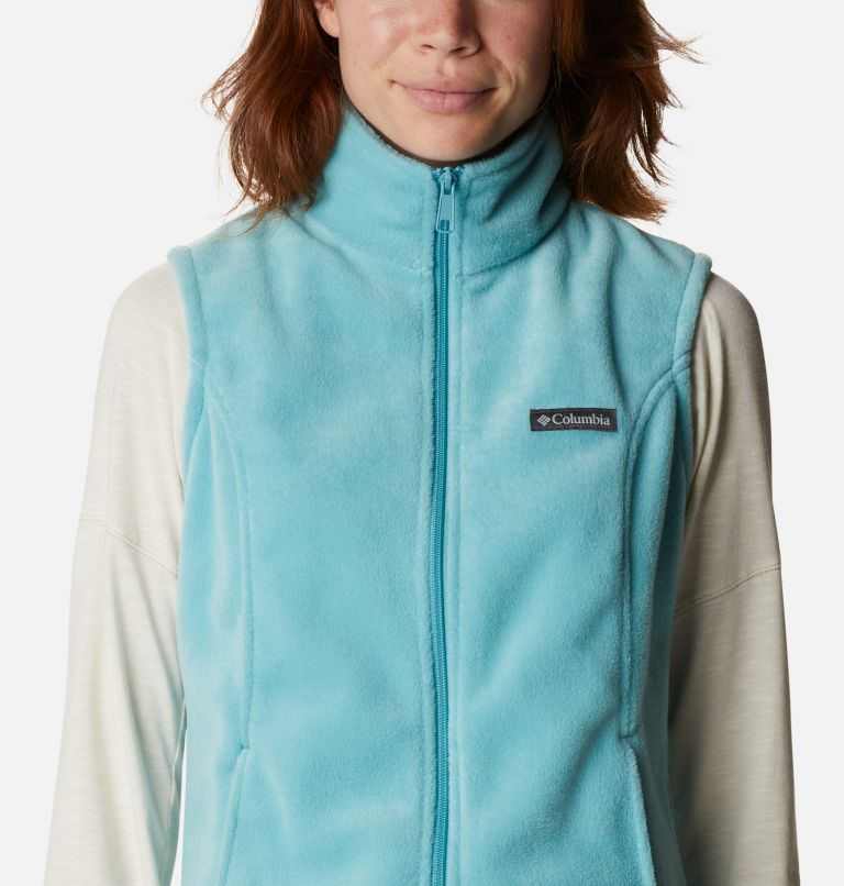 Women's Columbia Benton Springs Vest Turquoise | CA-VLA48