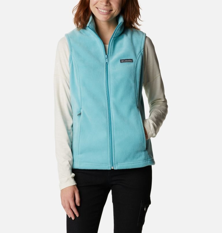 Women's Columbia Benton Springs Vest Turquoise | CA-VLA48