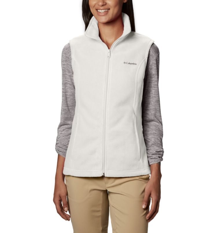 Women's Columbia Benton Springs Vest White | CA-T4C35