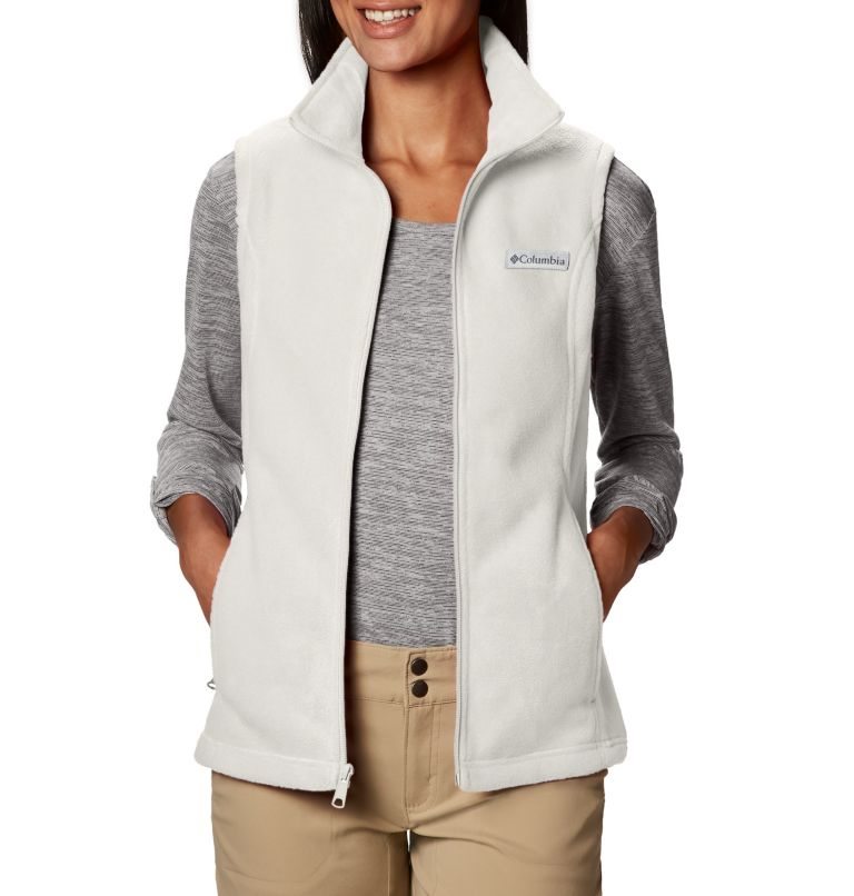 Women's Columbia Benton Springs Vest White | CA-T4C35