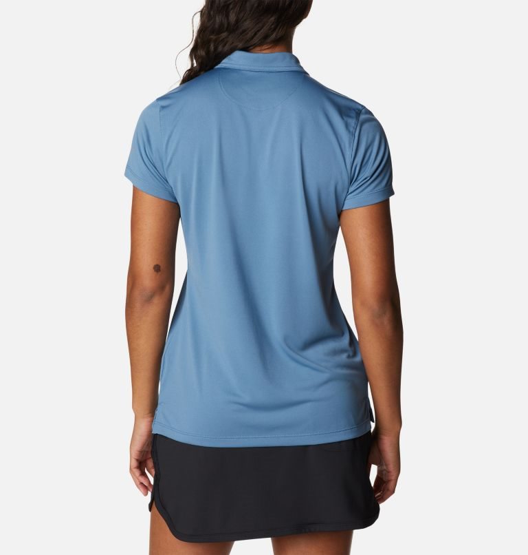 Women's Columbia Birdie Golf Polo Shirts Blue | CA-B1340