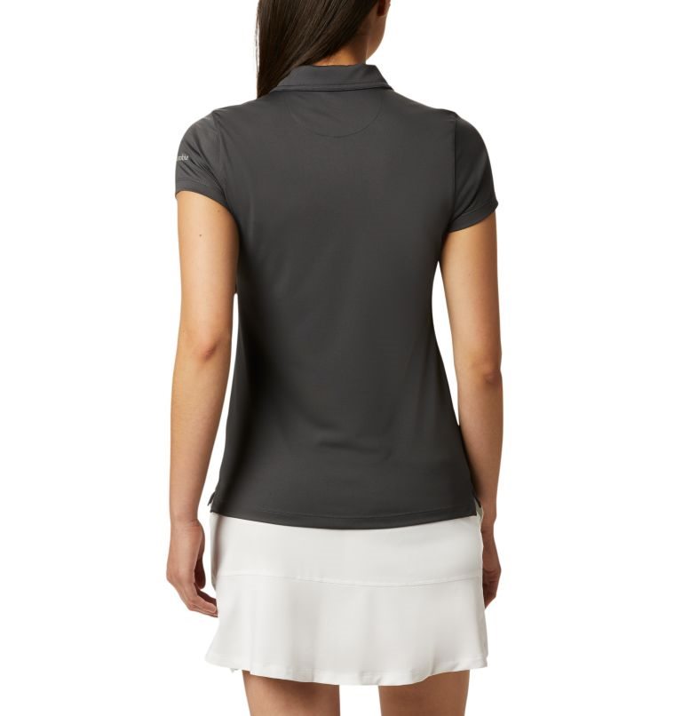 Women's Columbia Birdie Golf Polo Shirts Black | CA-B3081