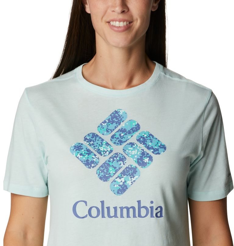 Women's Columbia Bluebird Day Relaxed Crew Neck T Shirts Mint | CA-Q3648