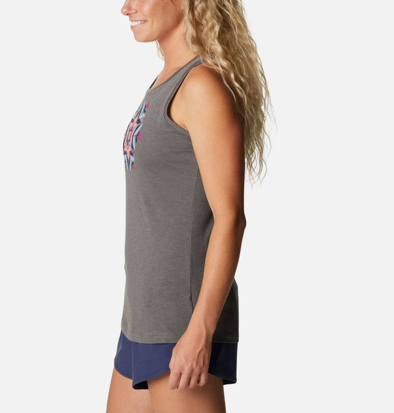 Women's Columbia Bluff Mesa Tanks Grey | CA-SA38C