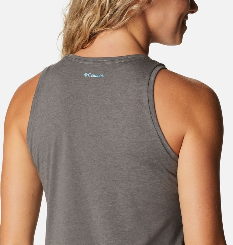 Women's Columbia Bluff Mesa Tanks Grey | CA-SA38C