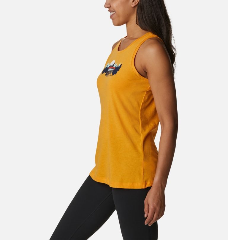 Women's Columbia Bluff Mesa Tanks Mango | CA-O364C