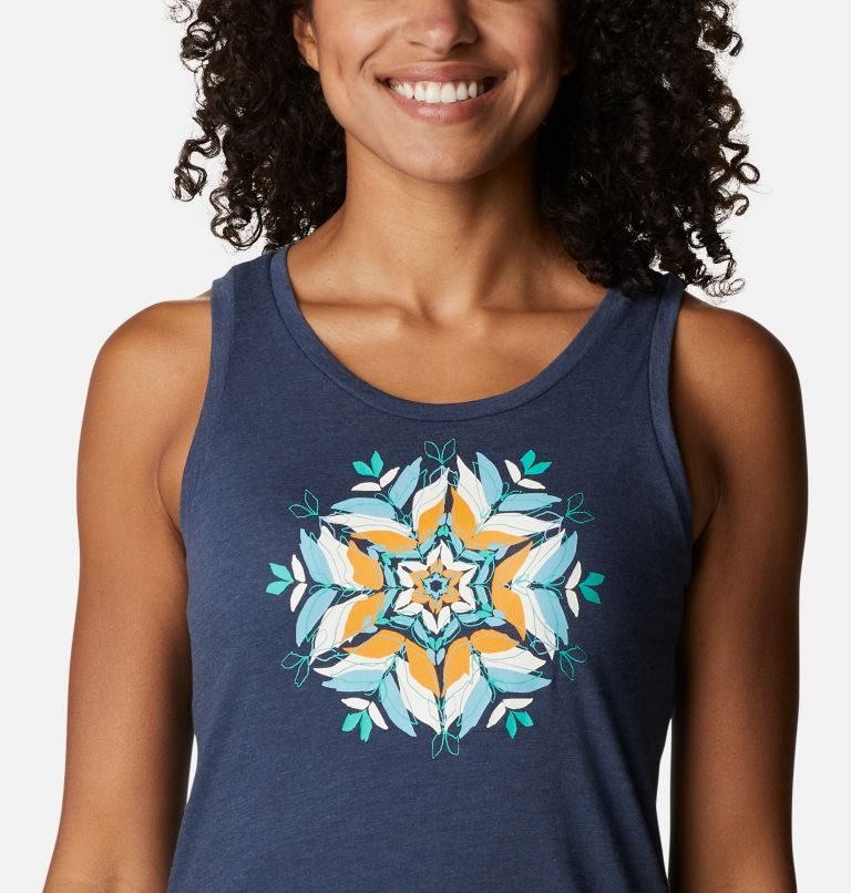 Women's Columbia Bluff Mesa Tanks Navy | CA-X06C5