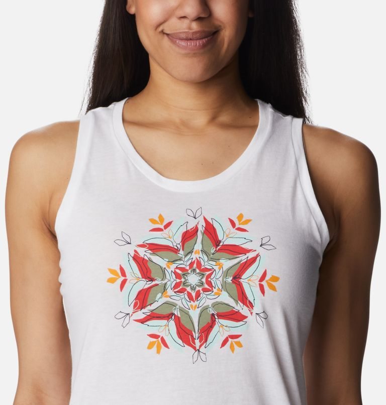 Women's Columbia Bluff Mesa Tanks White | CA-W830C