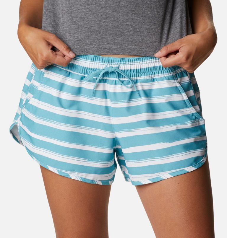 Women's Columbia Bogata Bay Stretch Printed Shorts Stripe | CA-D1AC8