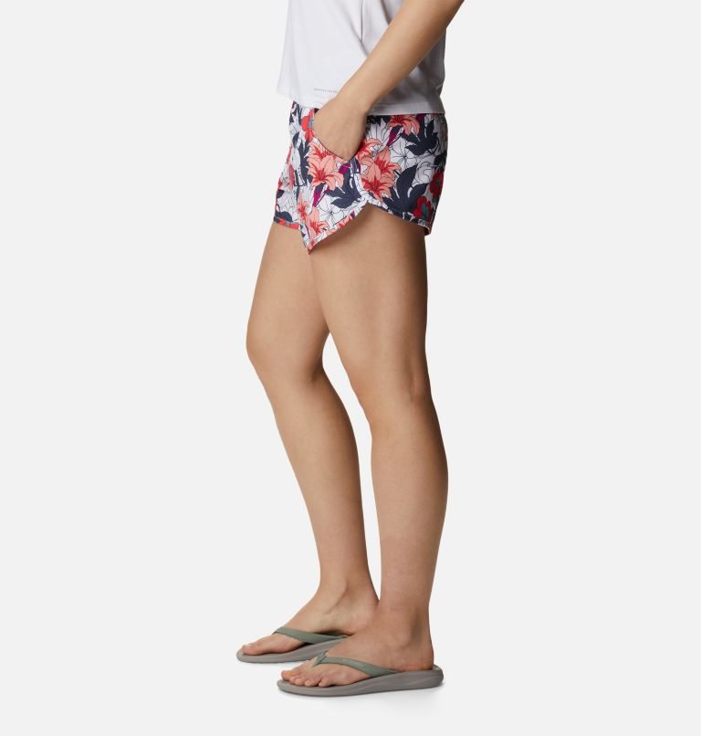 Women's Columbia Bogata Bay Stretch Printed Shorts Flower | CA-H586L