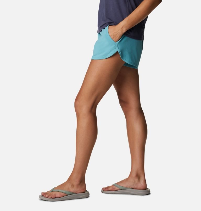 Women's Columbia Bogata Bay Stretch Shorts Turquoise | CA-O1846