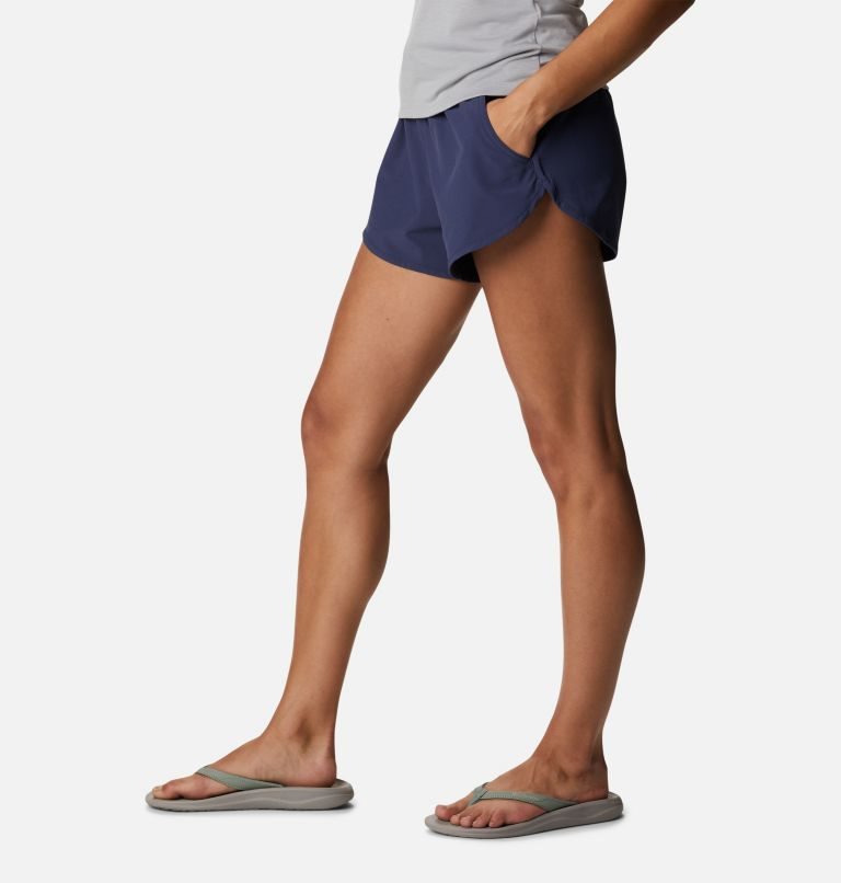 Women's Columbia Bogata Bay Stretch Shorts Navy | CA-P1A05