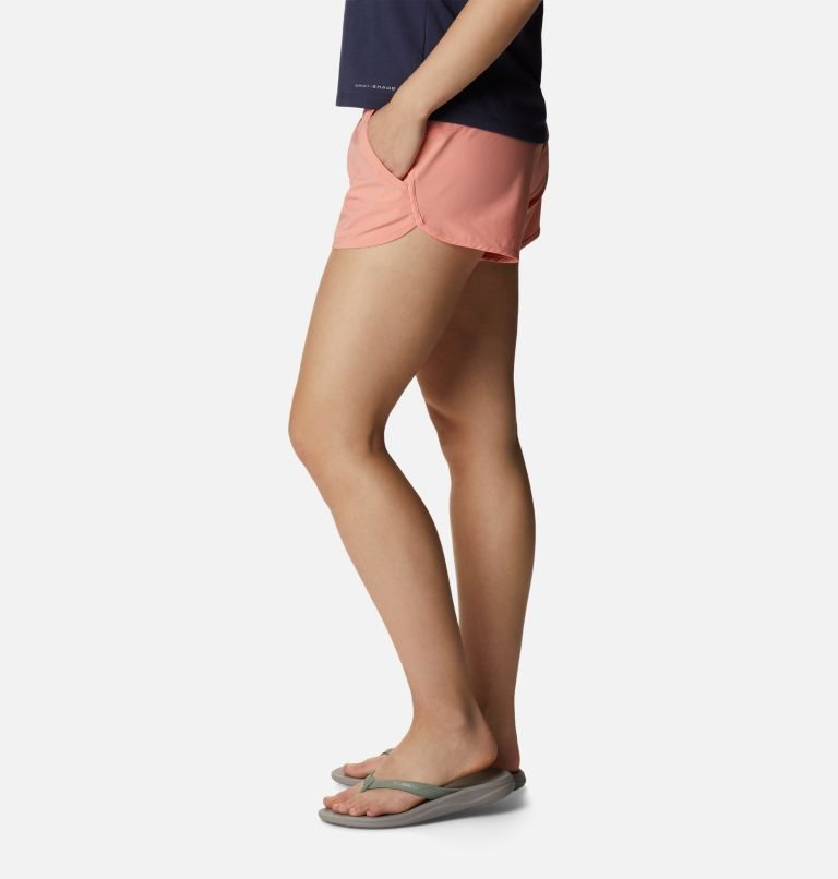 Women's Columbia Bogata Bay Stretch Shorts Coral | CA-QA0C5