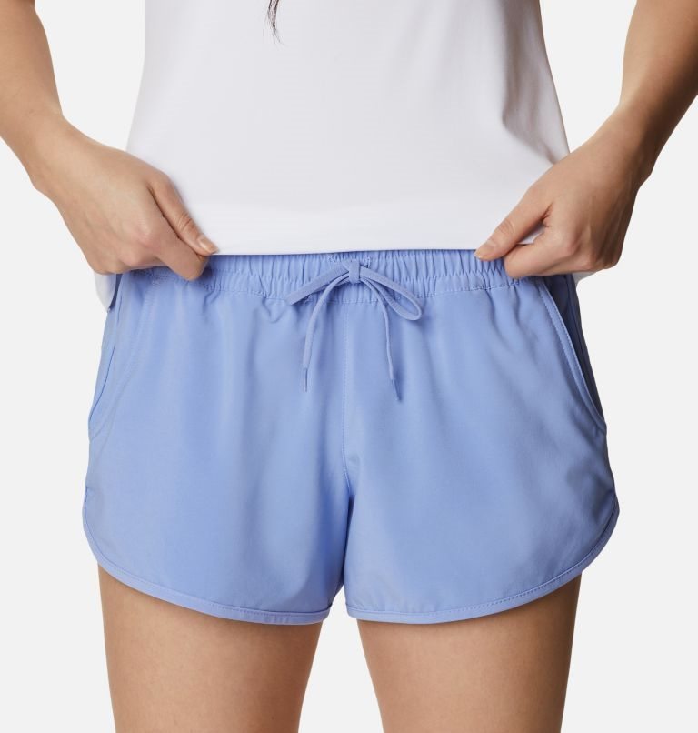 Women's Columbia Bogata Bay Stretch Shorts Light Blue | CA-RA8L0