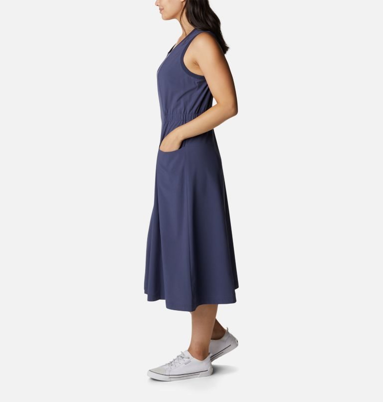 Women's Columbia Bowen Lookout Dress Navy | CA-J4AC6