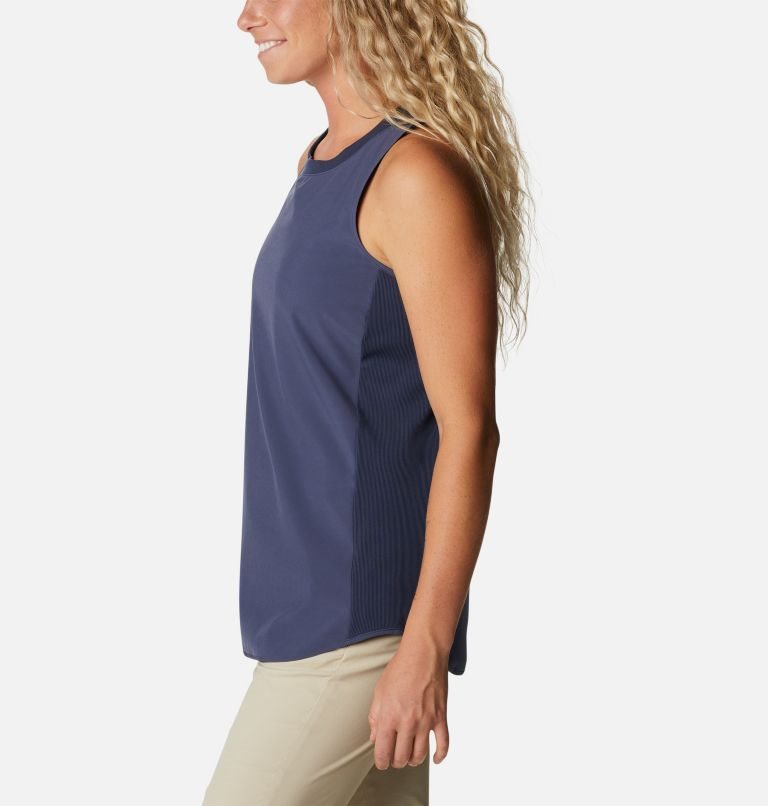 Women's Columbia Bowen Lookout Tanks Navy | CA-H05AL