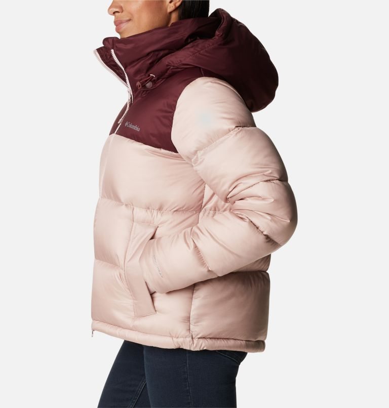 Women's Columbia Bulo Point Omni-Heat Infinity Down Jackets Pink / Burgundy | CA-E6154