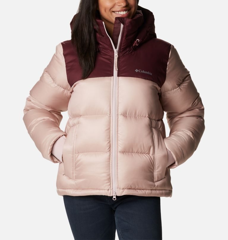 Women\'s Columbia Bulo Point Omni-Heat Infinity Down Jackets Pink / Burgundy | CA-E6154