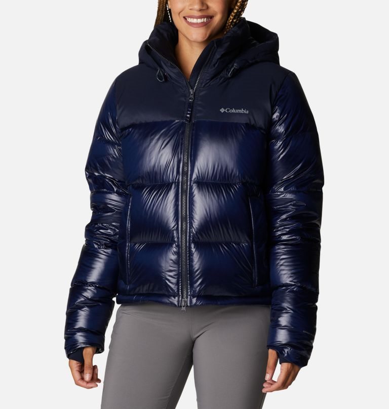 Women\'s Columbia Bulo Point Omni-Heat Infinity Down Jackets Navy | CA-GL04C