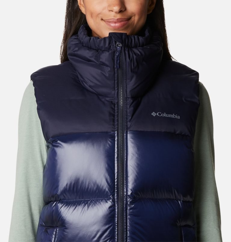 Women's Columbia Bulo Point Omni-Heat Infinity Down Vest Navy | CA-IC308