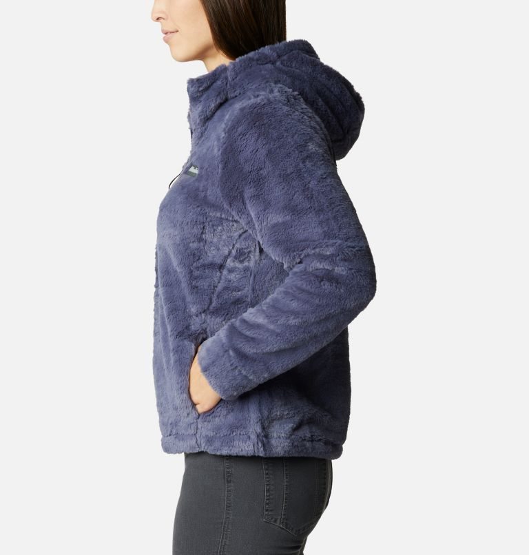 Women's Columbia Bundle Up Fleece Hoodie Navy | CA-IA501