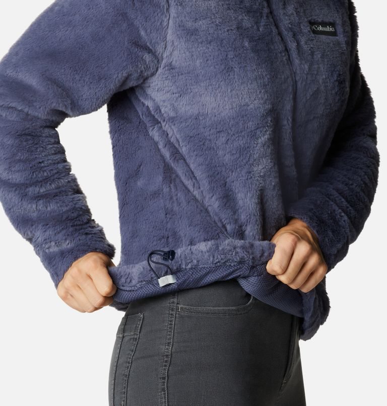 Women's Columbia Bundle Up Fleece Hoodie Navy | CA-IA501