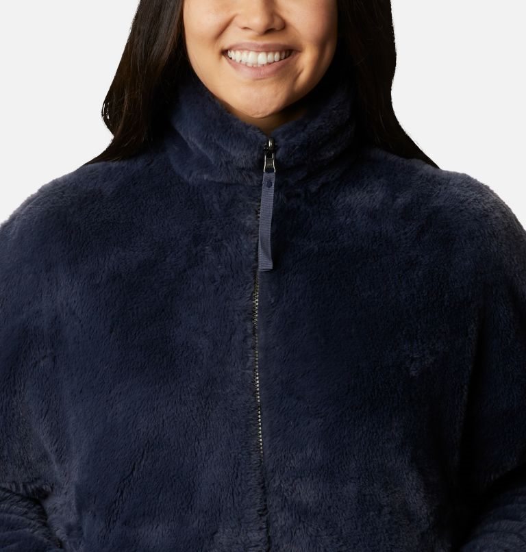 Women's Columbia Bundle Up Full Zip Fleece Jackets Navy | CA-YA4C5