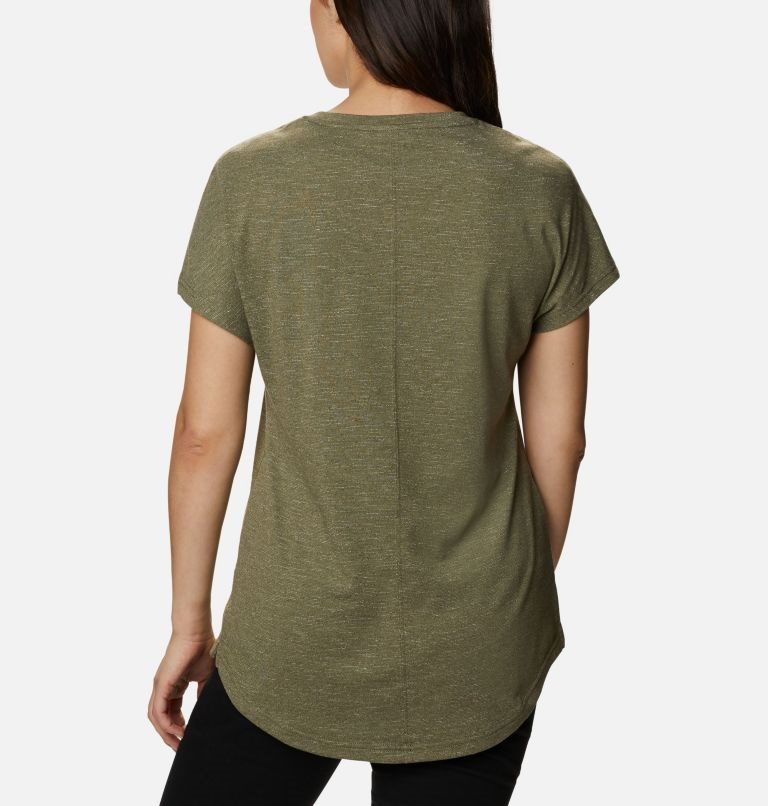 Women's Columbia Cades Cape T Shirts Olive | CA-L8634