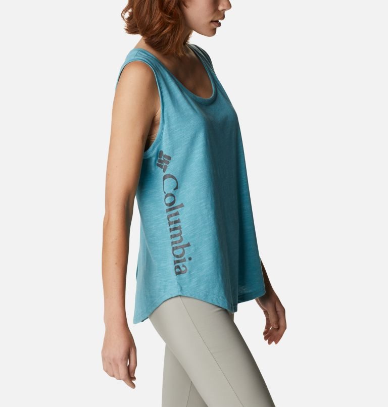 Women's Columbia Cades Cape Tanks Turquoise | CA-TL68C