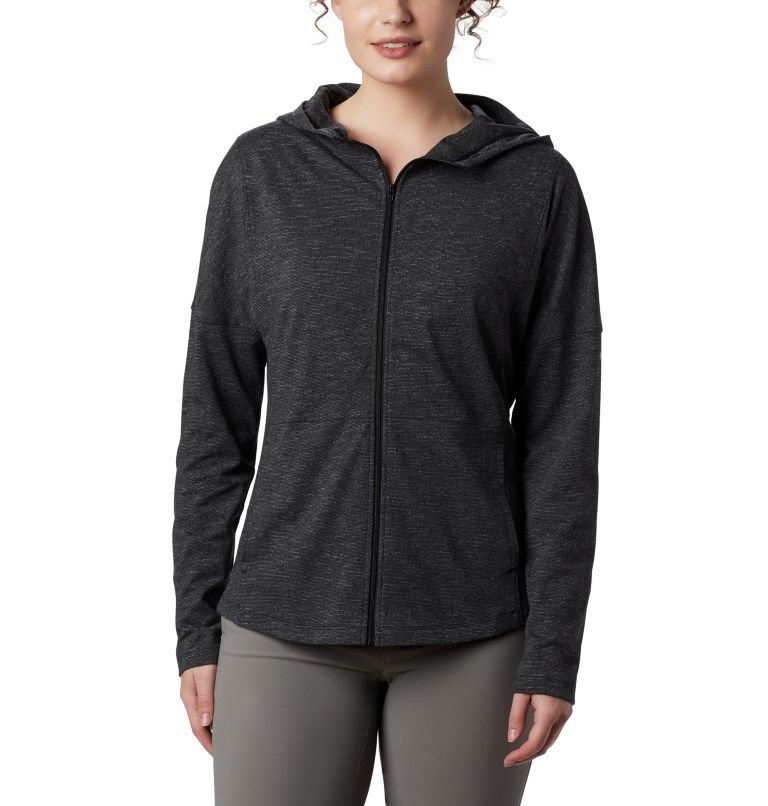 Women\'s Columbia Cades Cove Full Zip Hoodie Black | CA-Y38LA