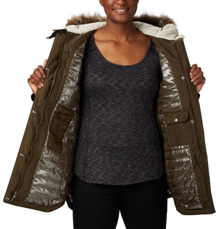 Women's Columbia Carson Pass II Jackets Dark Brown | CA-AA685