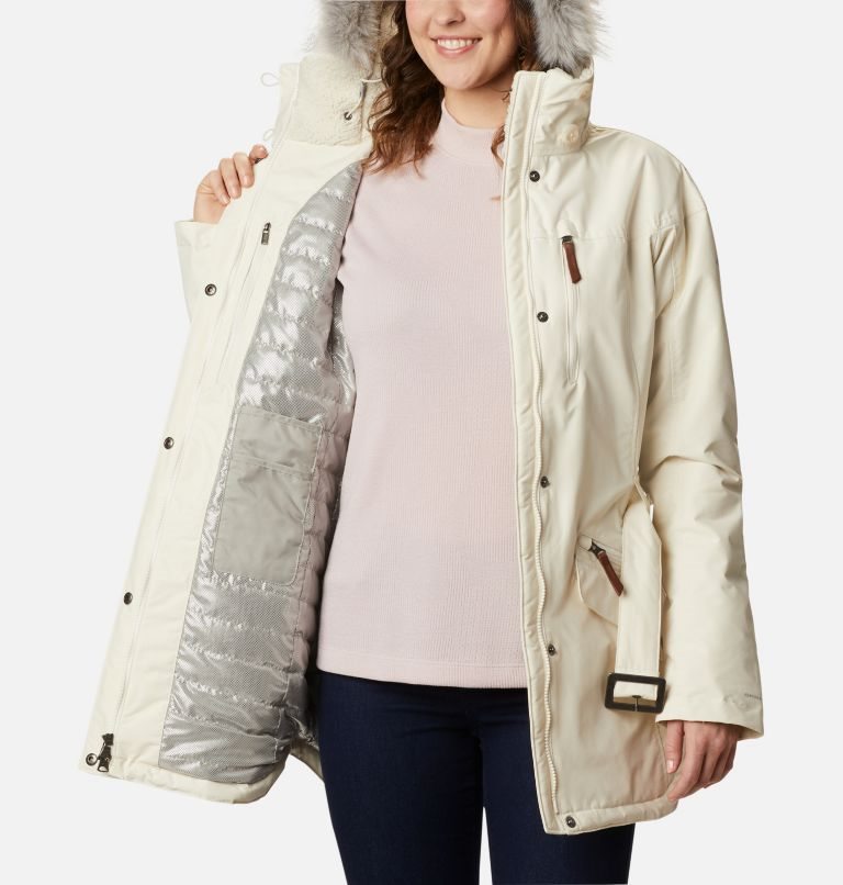 Women's Columbia Carson Pass II Jackets Cream | CA-K058C