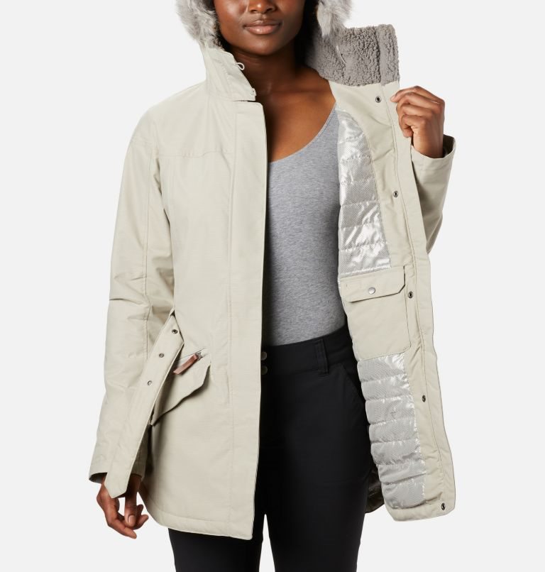 Women's Columbia Carson Pass II Jackets Cream | CA-Y460L