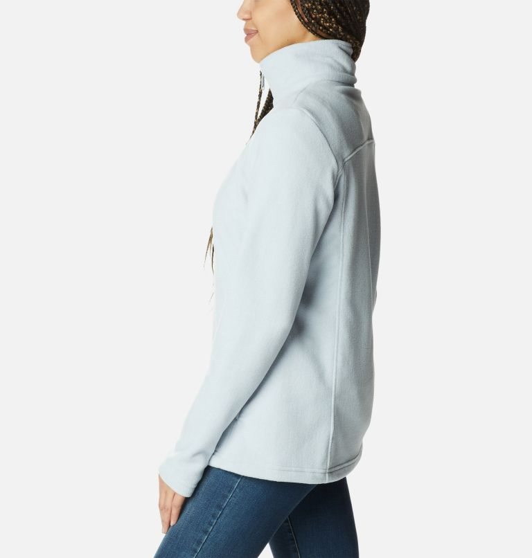 Women's Columbia Castle Dale Full Zip Fleece Jackets Light Blue | CA-G1548