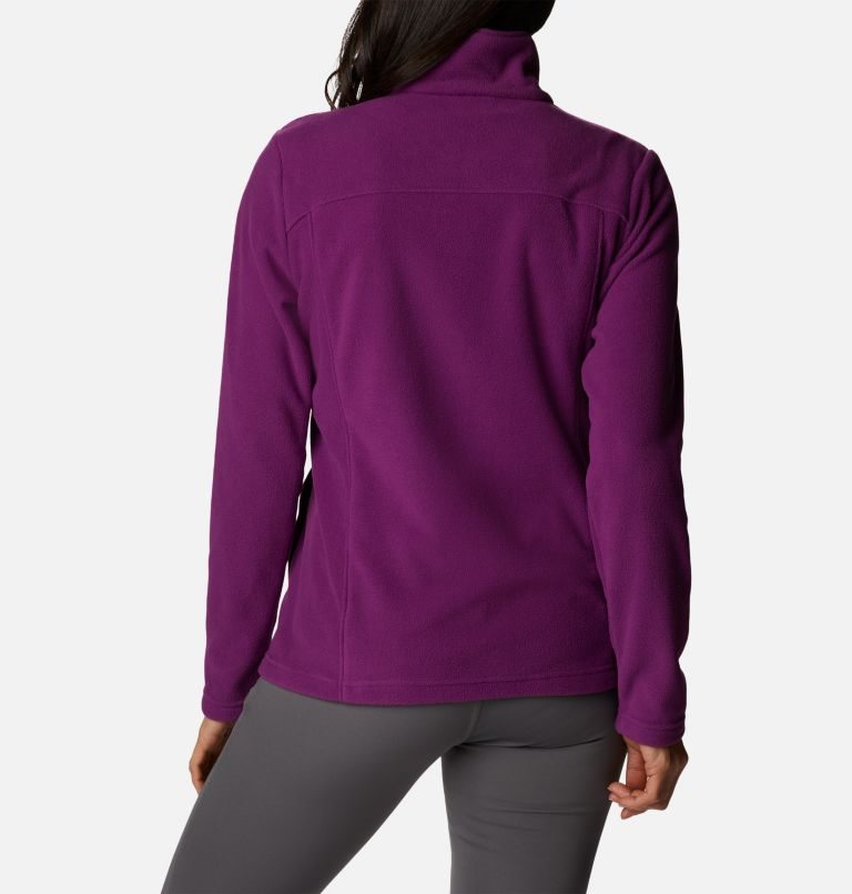 Women's Columbia Castle Dale Full Zip Fleece Jackets Purple | CA-G8C31