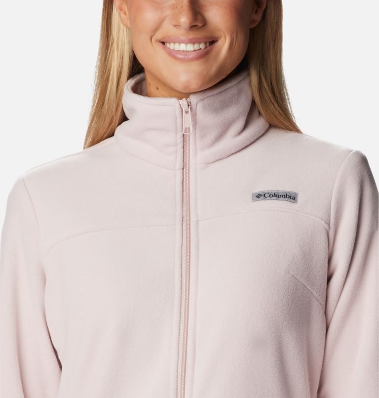 Women's Columbia Castle Dale Full Zip Fleece Jackets Pink | CA-S1365